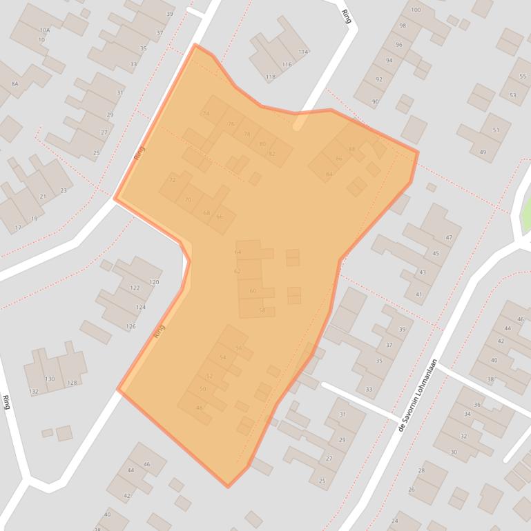 Kaart van postcodegebied 9665EW.