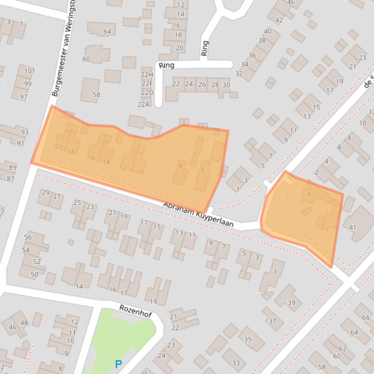 Kaart van postcodegebied 9665GG.