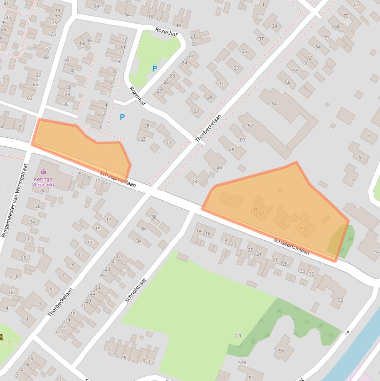 Kaart van postcodegebied 9665GK.