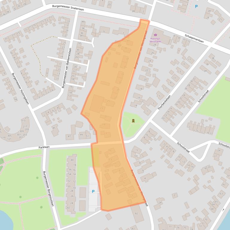 Kaart van postcodegebied 9665GN.