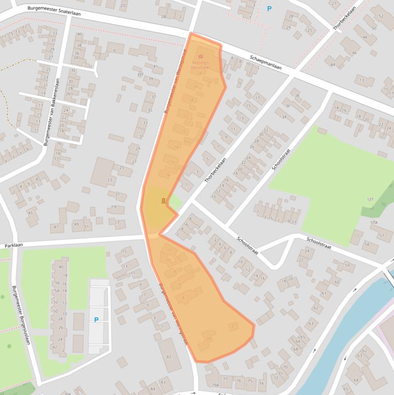 Kaart van postcodegebied 9665GS.