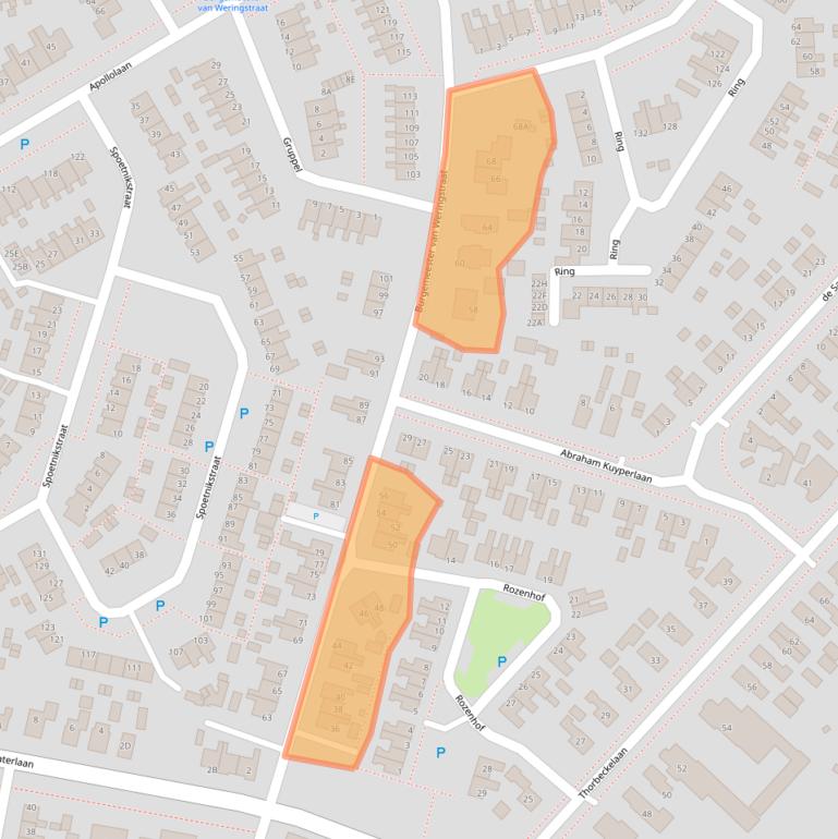 Kaart van postcodegebied 9665GT.