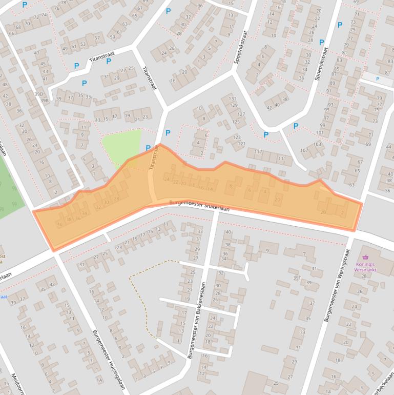 Kaart van postcodegebied 9665HP.