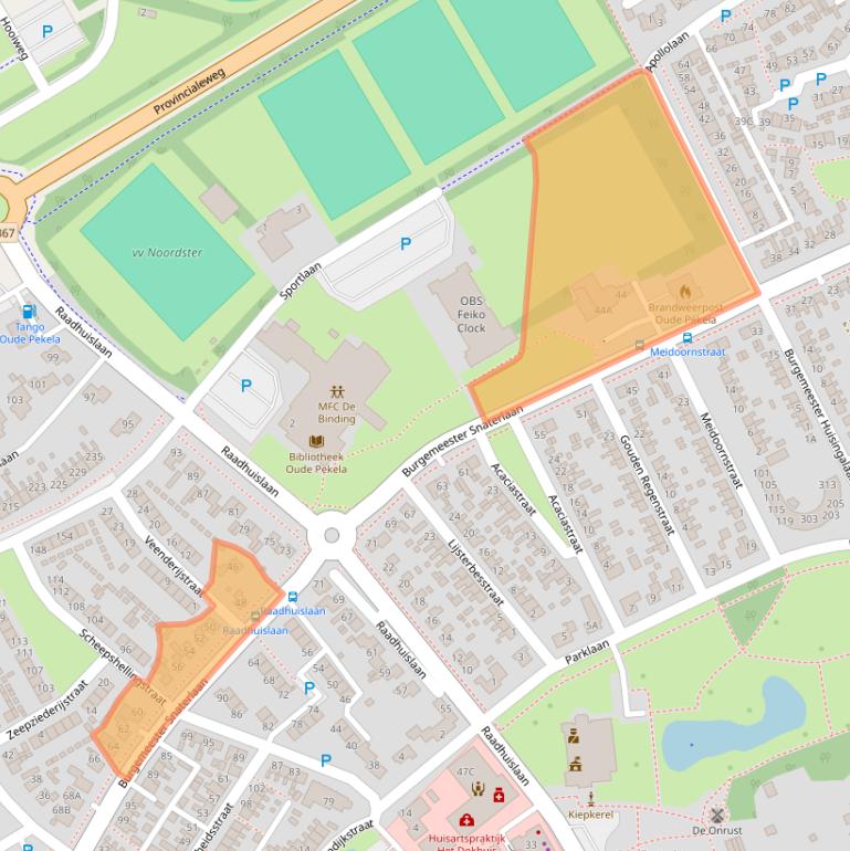 Kaart van postcodegebied 9665HR.