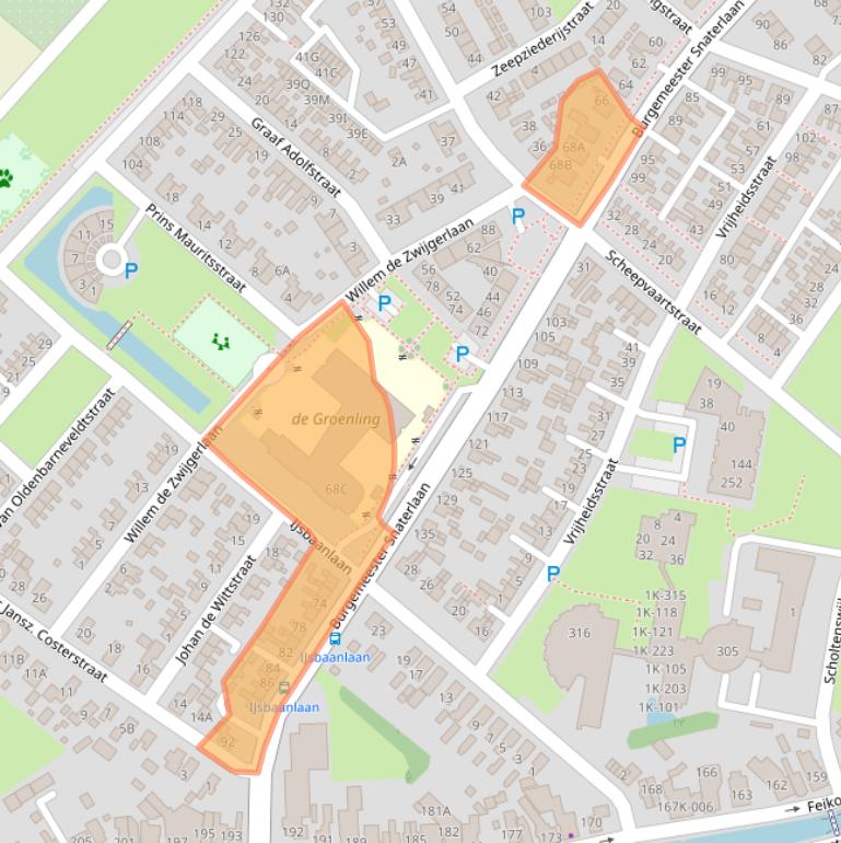 Kaart van postcodegebied 9665HS.