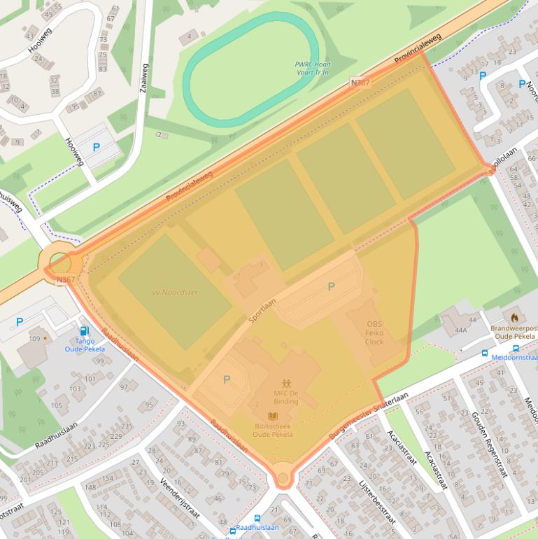 Kaart van postcodegebied 9665HT.