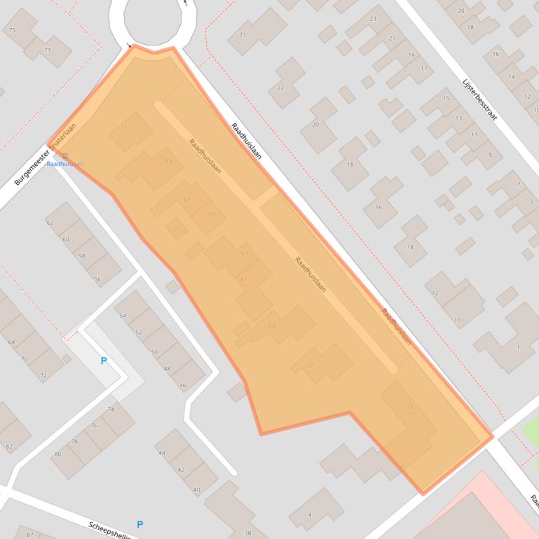 Kaart van postcodegebied 9665JB.