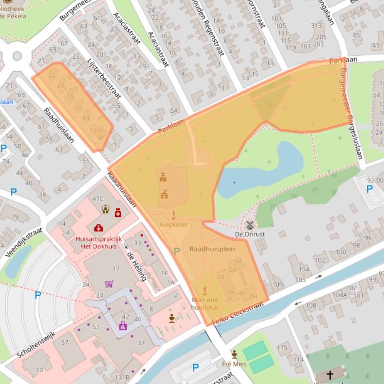 Kaart van postcodegebied 9665JD.