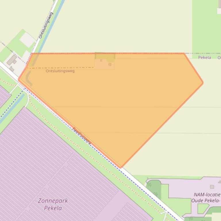 Kaart van postcodegebied 9665JH.