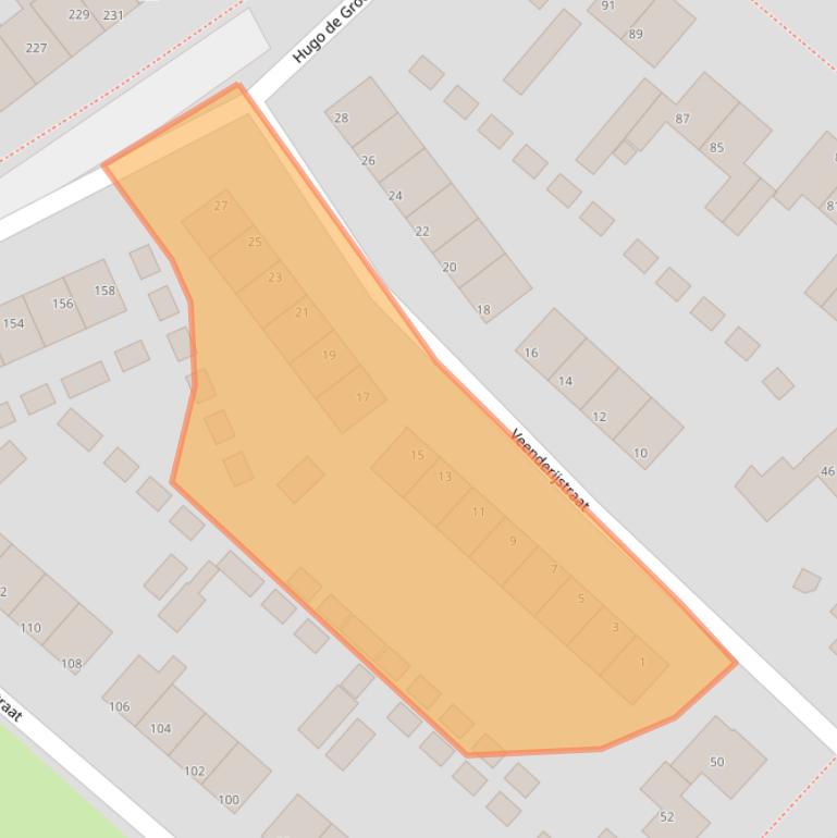 Kaart van postcodegebied 9665JT.