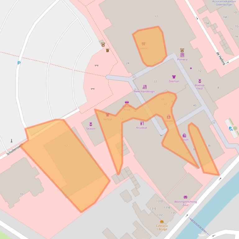 Kaart van postcodegebied 9665JW.