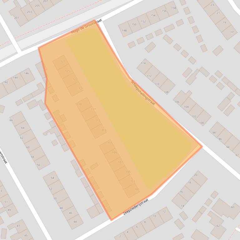 Kaart van postcodegebied 9665KC.