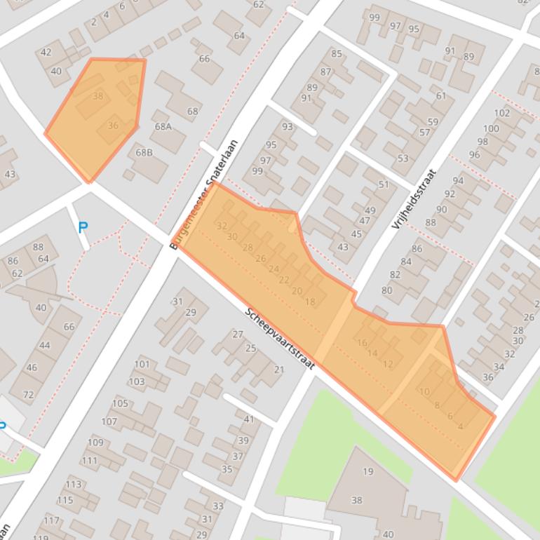 Kaart van postcodegebied 9665KL.