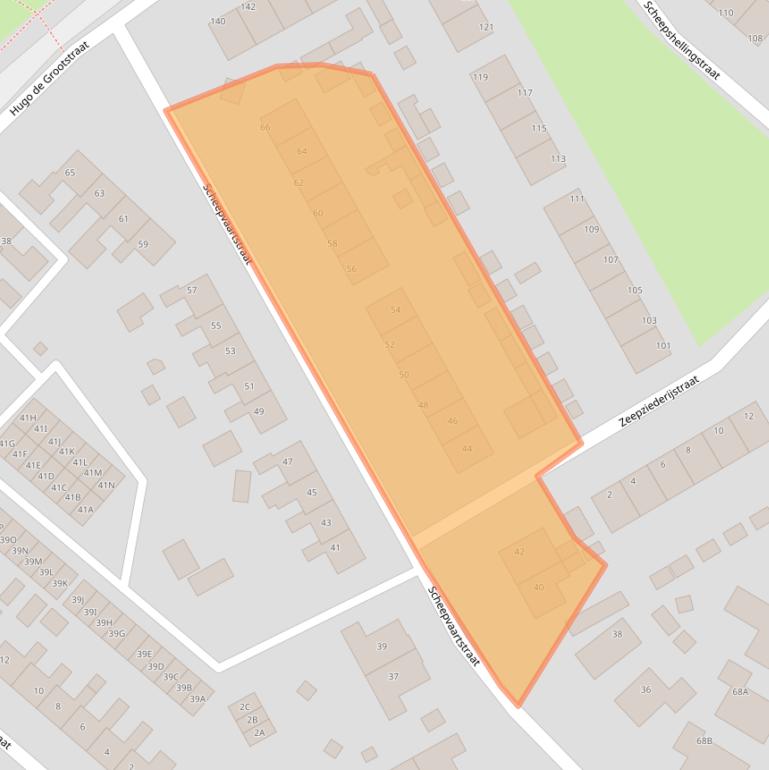 Kaart van postcodegebied 9665KM.
