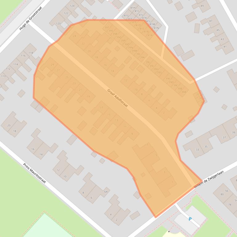 Kaart van postcodegebied 9665KP.