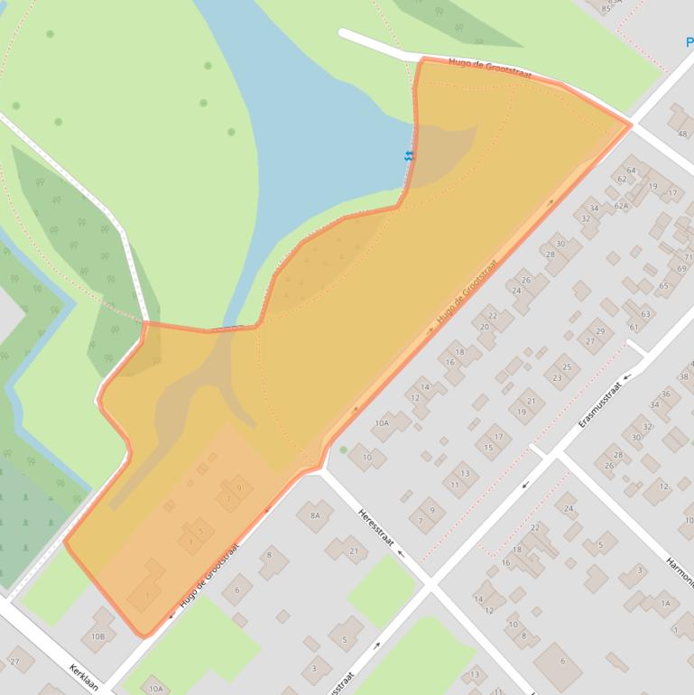 Kaart van postcodegebied 9665LK.