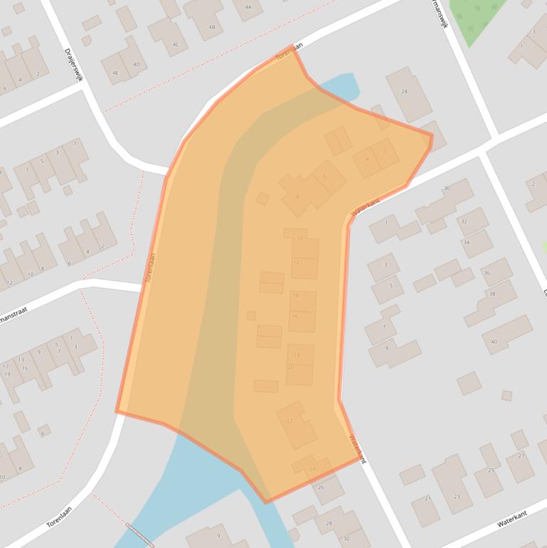 Kaart van postcodegebied 9665MG.