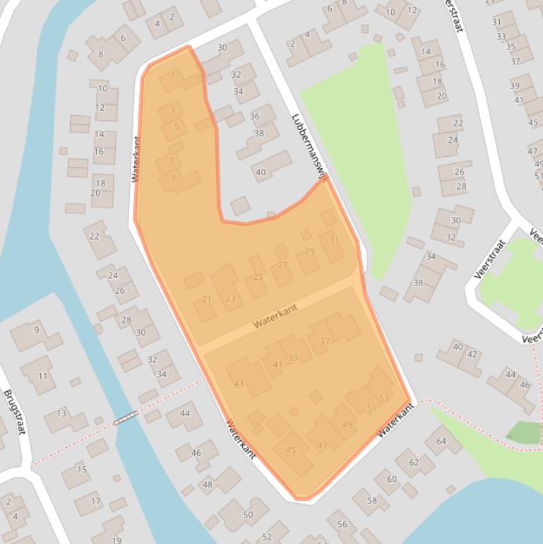 Kaart van postcodegebied 9665MJ.