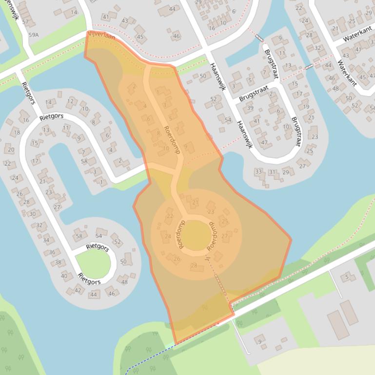 Kaart van postcodegebied 9665MP.