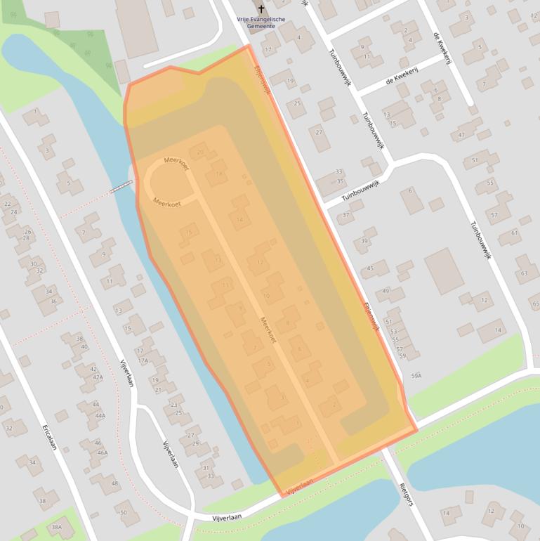 Kaart van postcodegebied 9665MX.