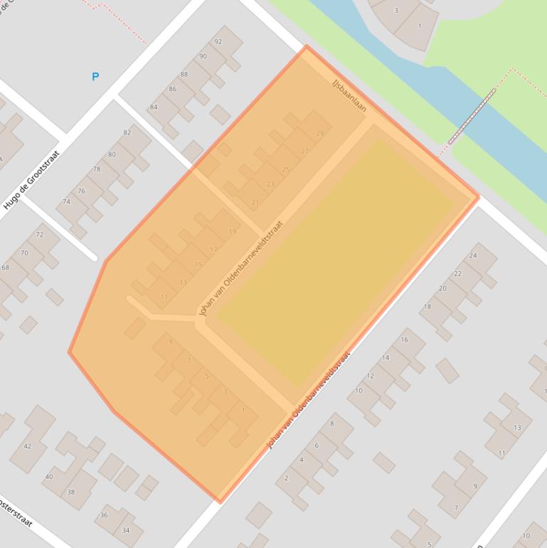 Kaart van postcodegebied 9665NB.