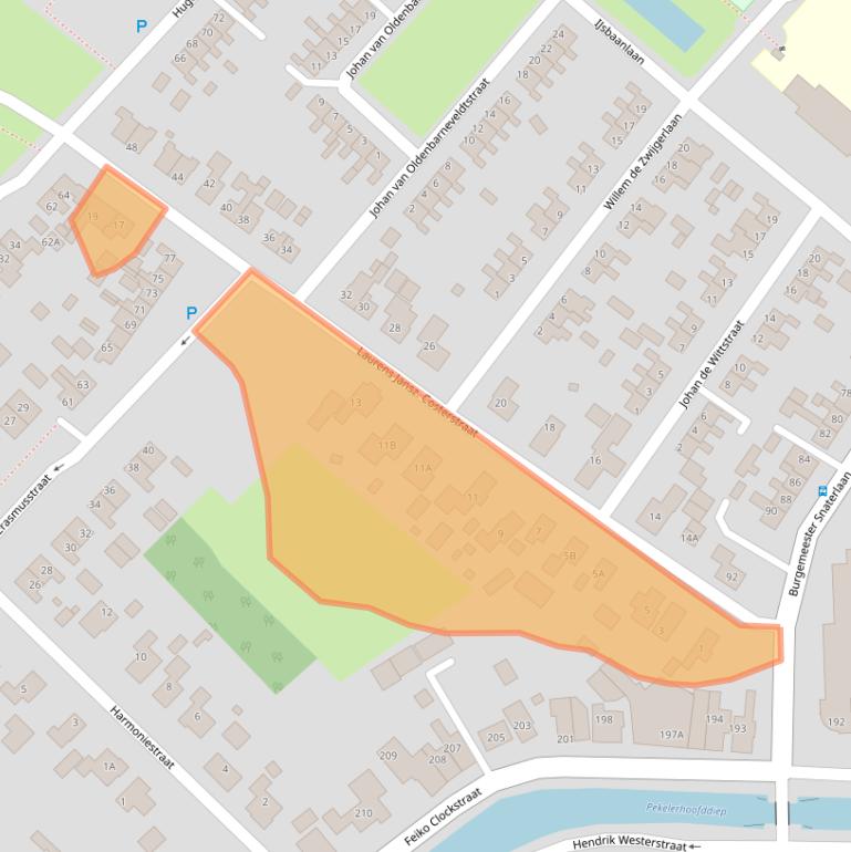 Kaart van postcodegebied 9665ND.