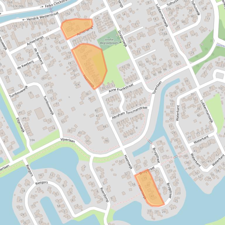Kaart van postcodegebied 9665NJ.