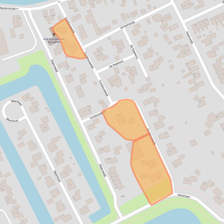 Kaart van postcodegebied 9665NP.