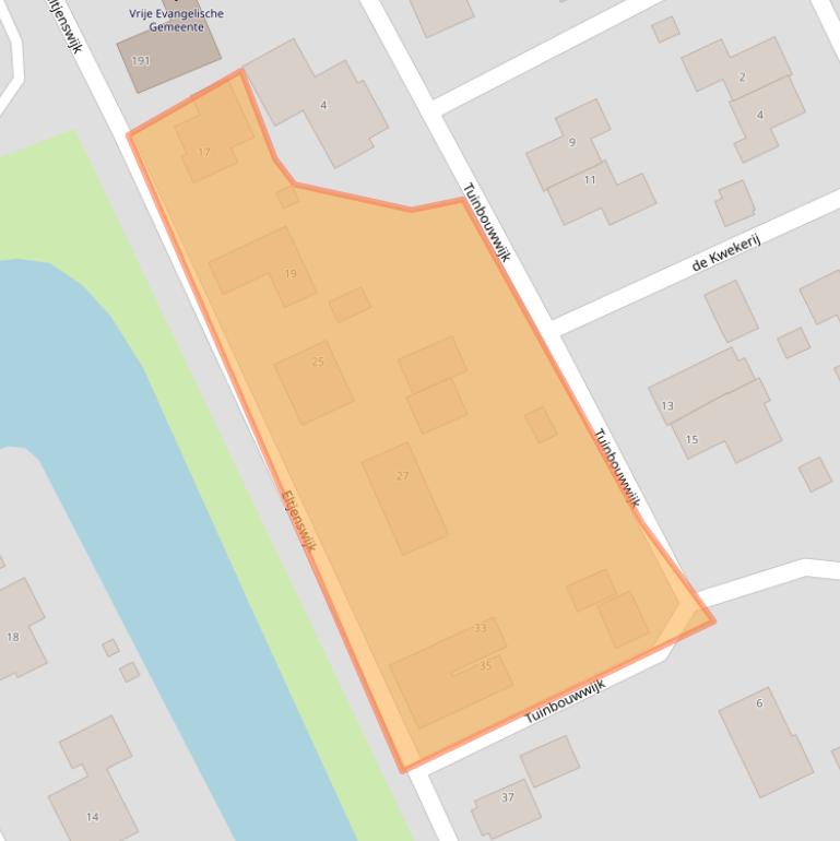 Kaart van postcodegebied 9665NR.