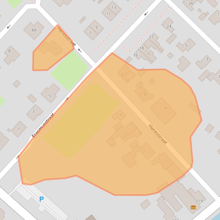 Kaart van postcodegebied 9665NV.