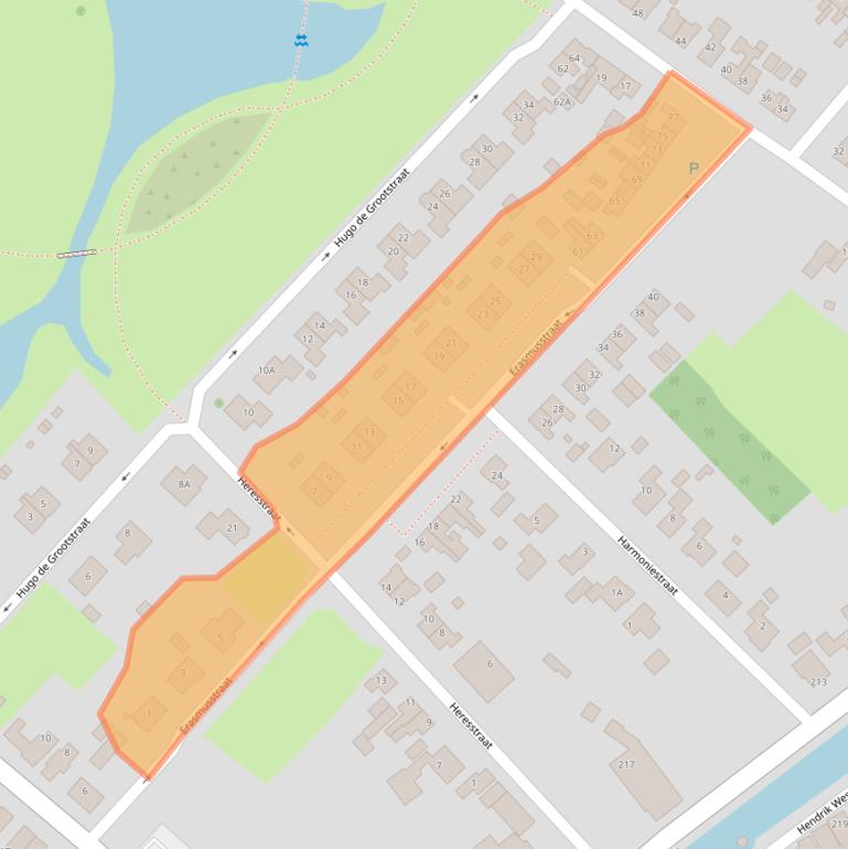 Kaart van postcodegebied 9665NX.