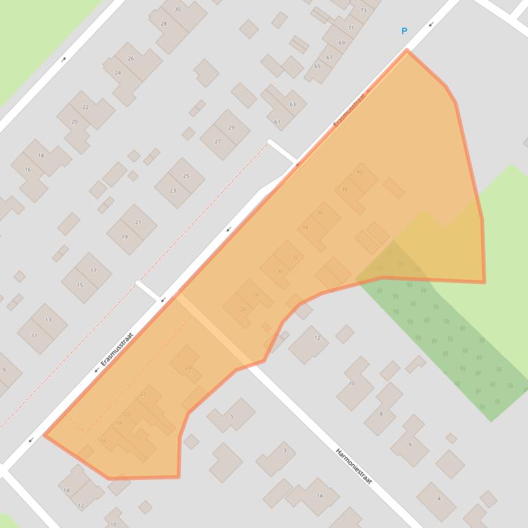 Kaart van postcodegebied 9665NZ.