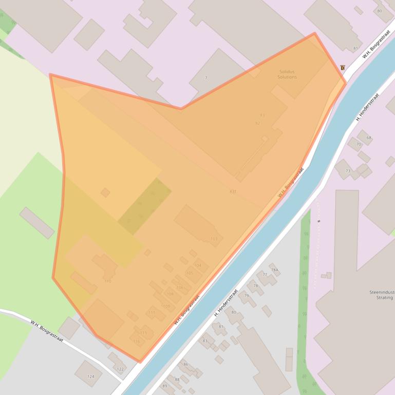 Kaart van postcodegebied 9665PH.