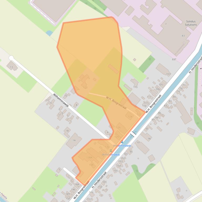 Kaart van postcodegebied 9665PJ.