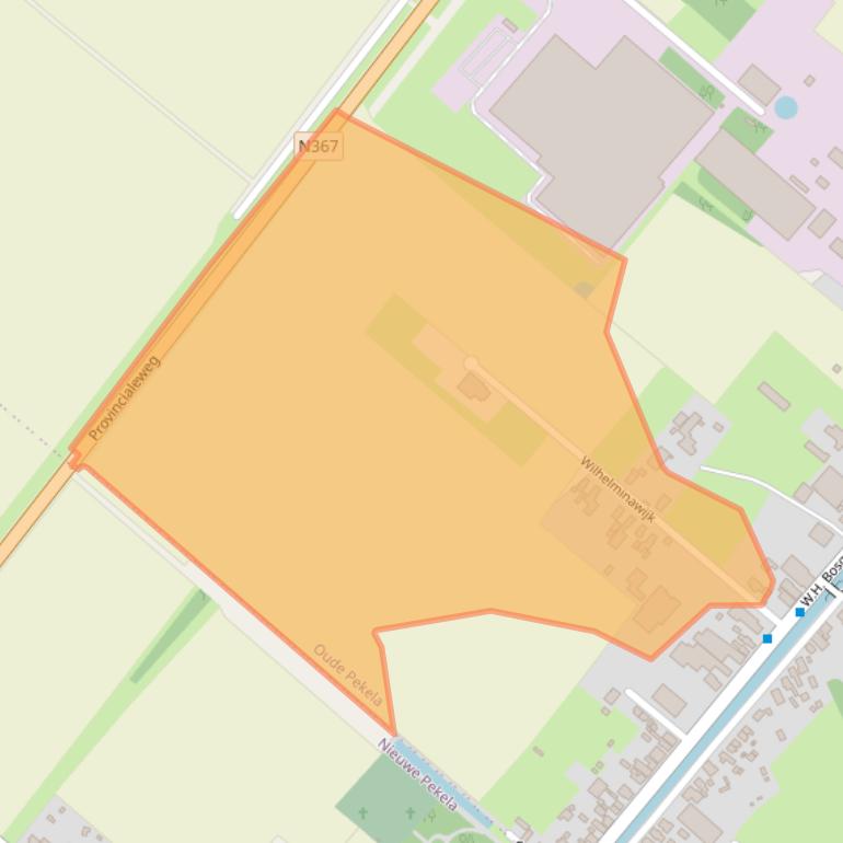 Kaart van postcodegebied 9665PT.