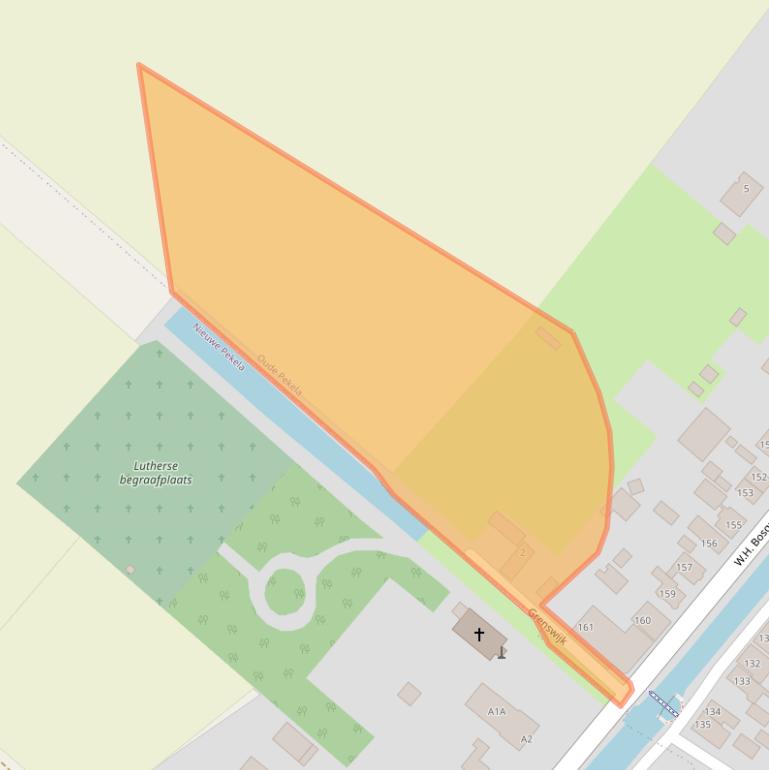 Kaart van postcodegebied 9665PW.