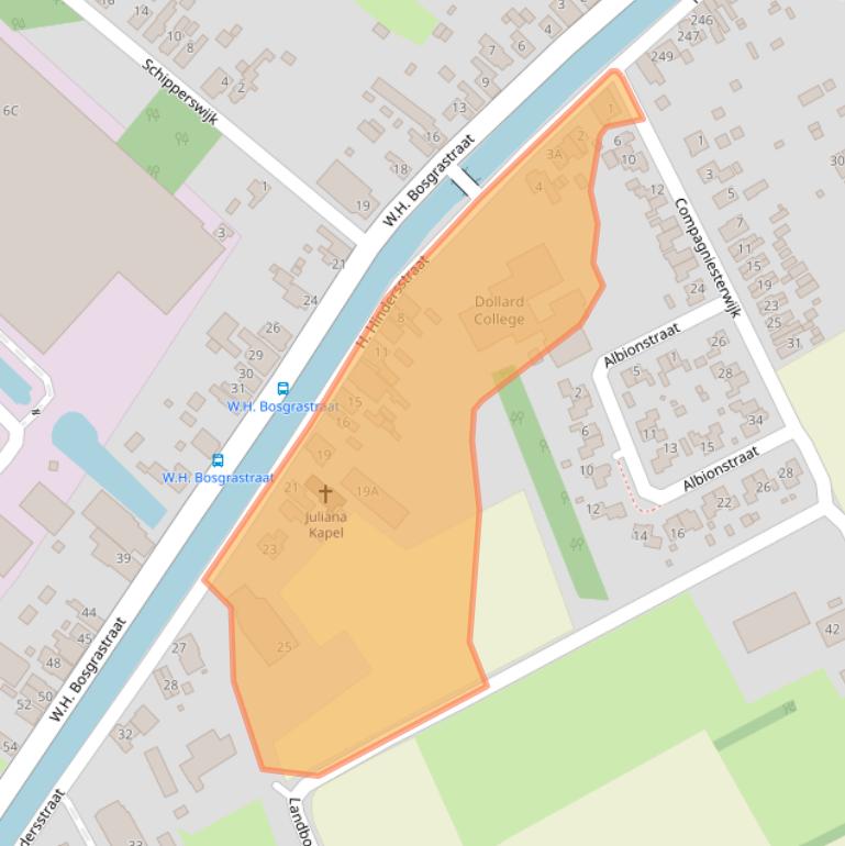 Kaart van postcodegebied 9665RA.