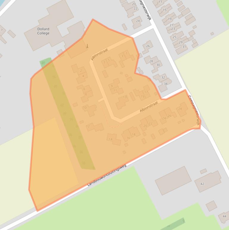 Kaart van postcodegebied 9665RP.