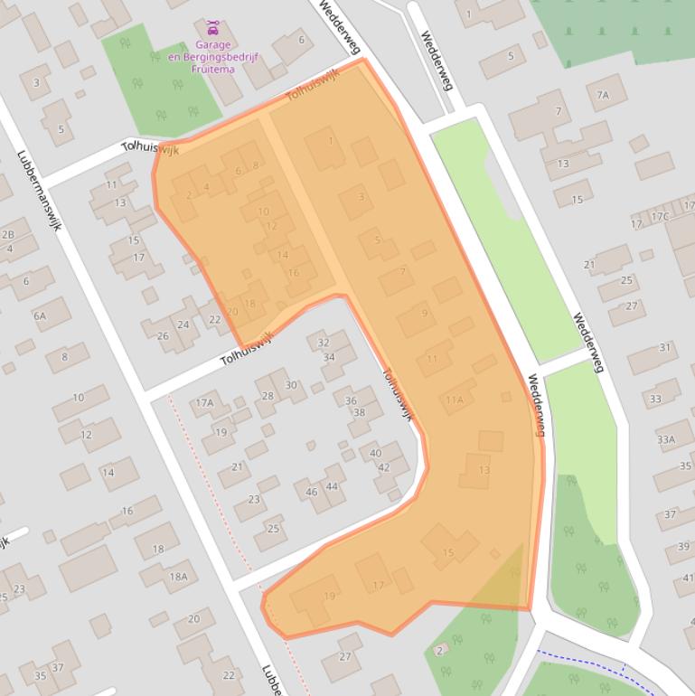 Kaart van postcodegebied 9665SB.