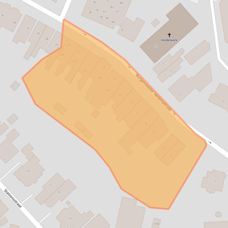 Kaart van postcodegebied 9671AB.