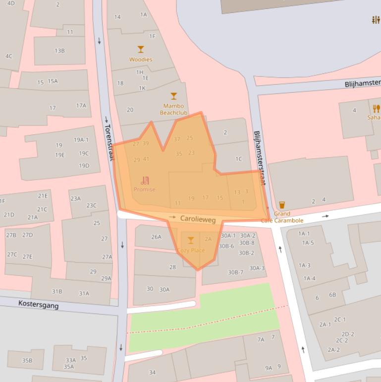 Kaart van postcodegebied 9671AD.