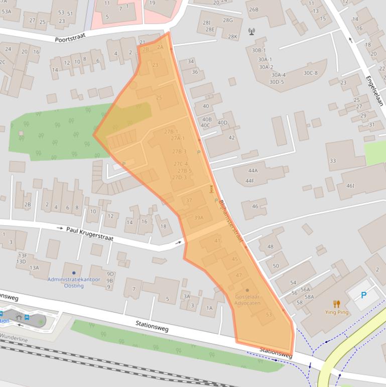 Kaart van postcodegebied 9671AT.