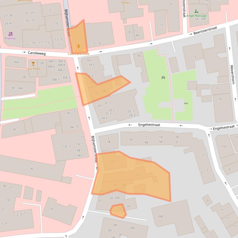 Kaart van postcodegebied 9671AV.