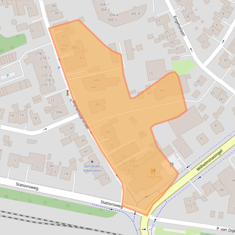 Kaart van postcodegebied 9671AX.