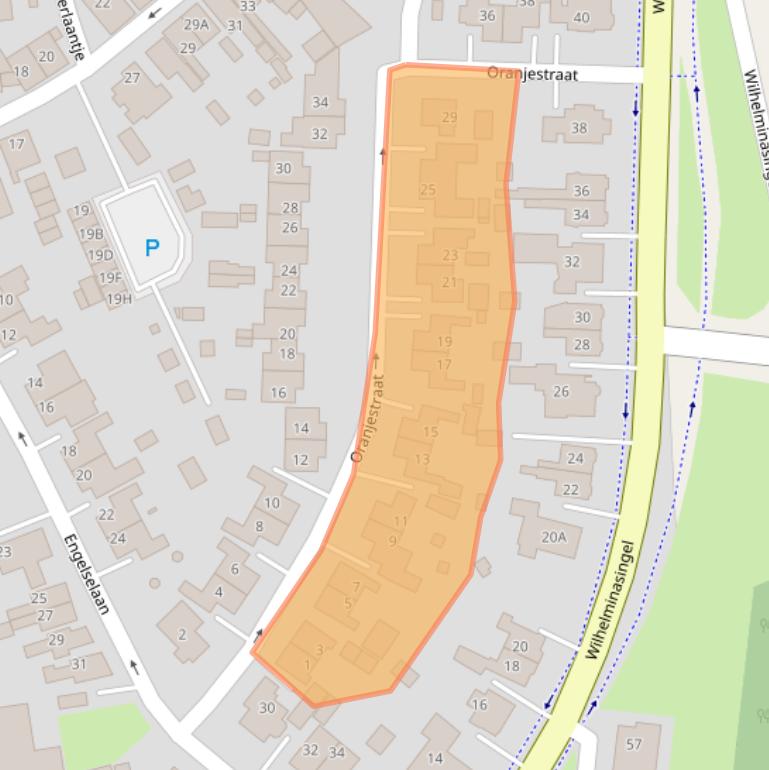 Kaart van postcodegebied 9671BA.