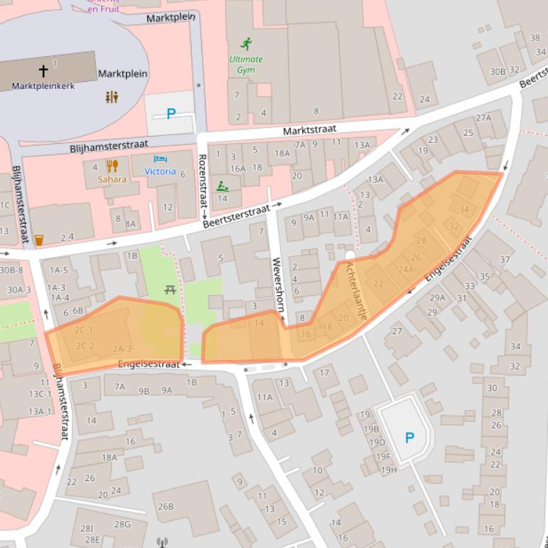 Kaart van postcodegebied 9671BH.