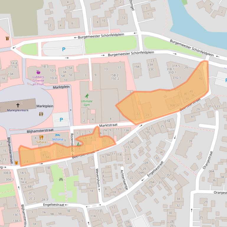 Kaart van postcodegebied 9671BL.