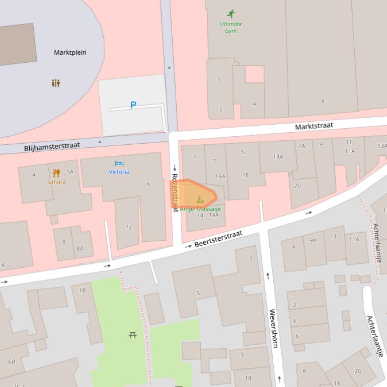 Kaart van postcodegebied 9671BM.