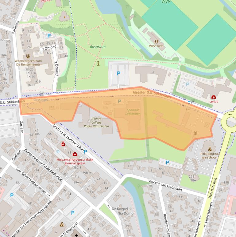 Kaart van postcodegebied 9671BZ.