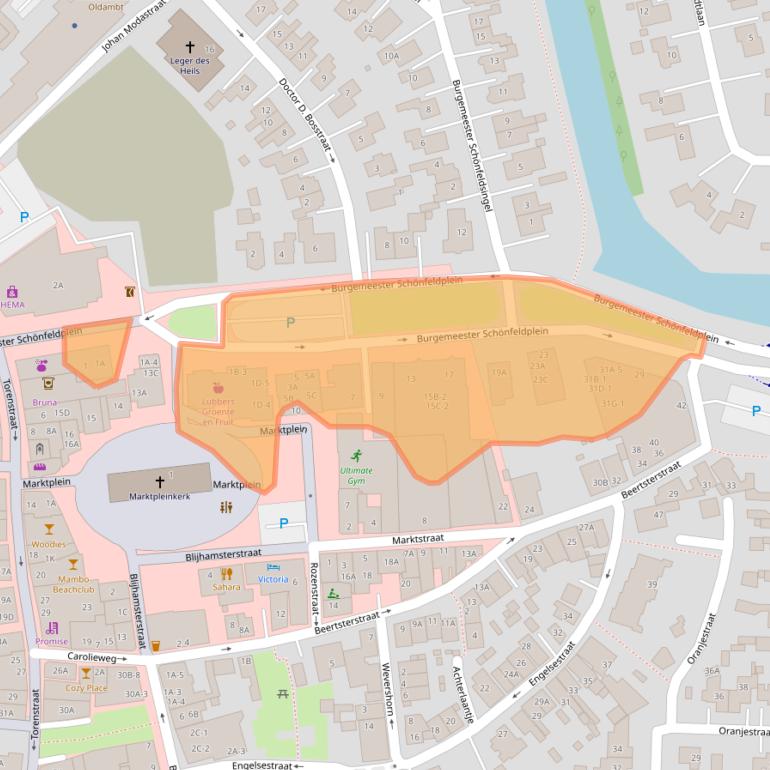 Kaart van postcodegebied 9671CA.